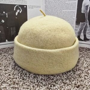 NEW Stylish Buttery Yellow Wool Beanie